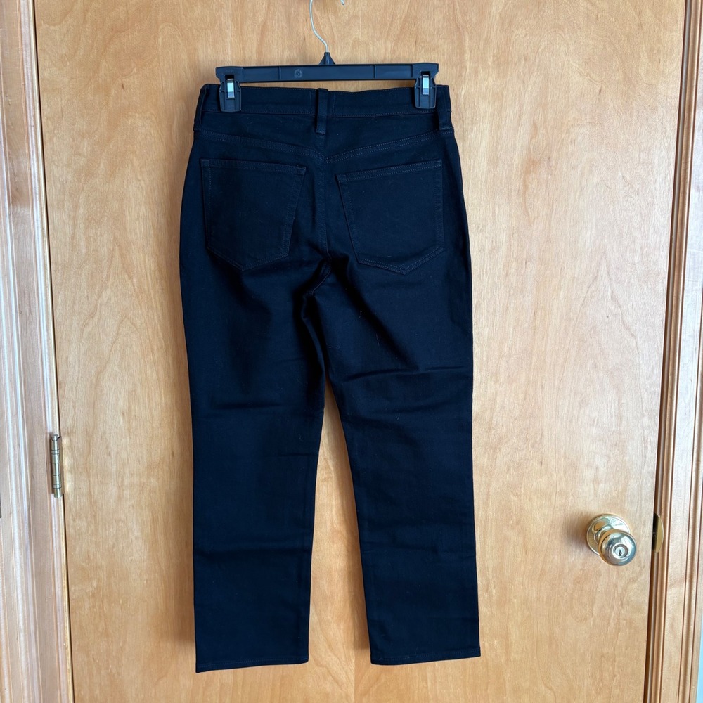 J.Crew Essential Straight‎ Jeans Womens 27 Black High Rise Cropped Denim - Picture 3 of 10